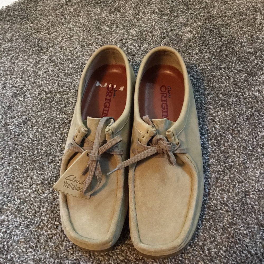 CLARKS WALLABEES! Worn around the house once!